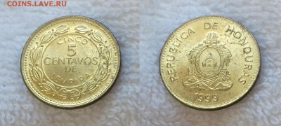 ГОНДУРАС 5 сентаво 1999 до 22 декабря 22-00 мск - ГОНДУРАС 5 сентаво 1999 20181019_135302