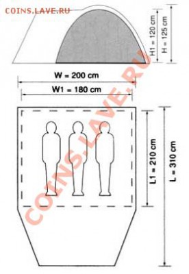 палатка 3 местная холидей - tent_holiday_maero3_scheme