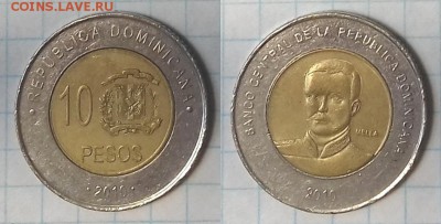 ДОМИНИКАНСКАЯ РЕСП. 10 песо 2010 до 22 декабря 22-00 мск - ДОМИНИКАНСКАЯ РЕСП. 10 песо 2010 20180707_111808