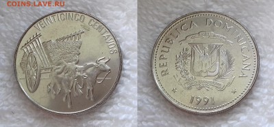 ДОМИНИКАНСКАЯ РЕСП. 25 сентаво 1991 до 22 декабря 22-00 мск - ДОМИНИКАНСКАЯ РЕСП. 25 сентаво 1991 20180731_122223