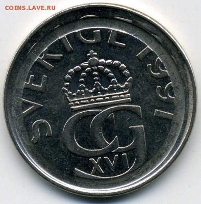 Швеция 5 крон1991 - аа145