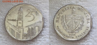 КУБА 25 конв. сентаво 2000 до 23 декабря 22-00 мск - КУБА 25 конв. сентаво 2000 20180731_124604
