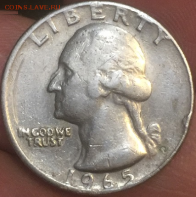 washington quarter (два носа ) 1965 - Washington 1965
