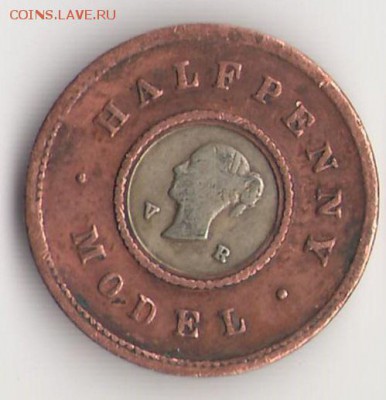 Half penny model - модел