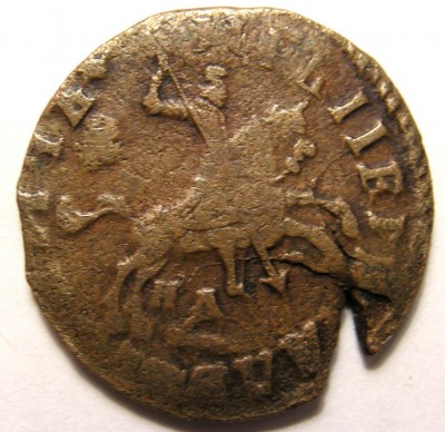 1 копейка 1714 НД - Реэкспонирование аверс