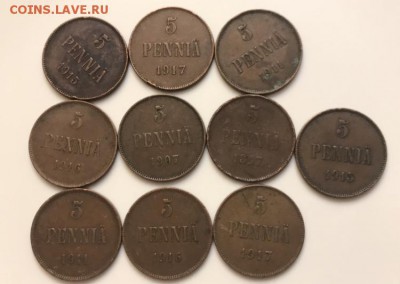 5 пенни, периода Николая 2. 10 шт. До 23.12.18. - A664C644-30FC-4187-A53F-BA5018B5E6F0