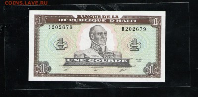ГАИТИ 1 ГУРД 1989 UNC - 1 001