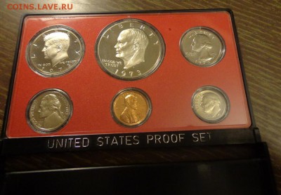 США - годовой набор 1973 пруф блистер до 25.12, 22.00 - США набор черная коробка не закрывается_2.JPG