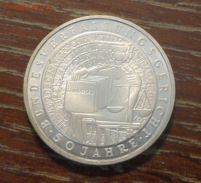 ФРГ - 10 марок 50 ЛЕТ СУДУ пруф до 25.12, 22.00 - Германия 10 марок 2001 50 лет суду_2.JPG