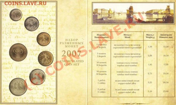 Годовой набор 2007 СПМД. + жетон - 611655726_3