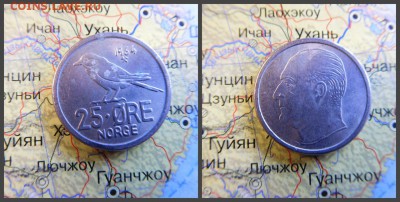 Норвегия 25 эре, 1964 - 16