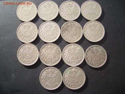 Германия,10 Reichspfennigs 1892-1915 г. - 44 шт. - 15.09.18 - Pfennig-3 (4).JPG