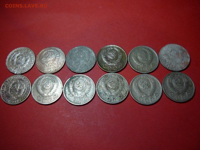 лот из 12 монет 15 копеек (1931-1957)без повтора - P1100307.JPG