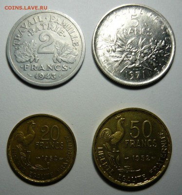 Франция.4 монеты 1943-71гг.До 23.12. 22.00 мск - P1250621.JPG