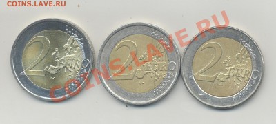 Три красивые монеты номиналом 2 евро  до 22-00_04.05.2011 - 2 евро