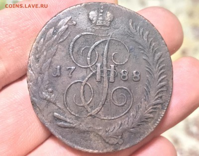 5 копеек 1788 г. СПМ. Перечекан, Биткин R1. - 54B9DBBD-C606-4EC4-9ECF-C780E3C7B39B
