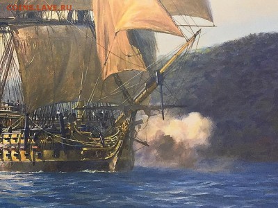 Монеты с Корабликами - Geoff-Hunt-H.M.S.-Agamemnon-2