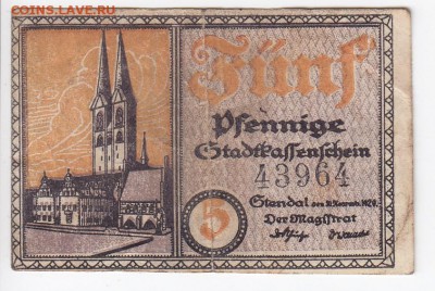 Нотгельд-Стендаль 5 пфеннигов 1921 г. до 28.12 в 22.00 - IMG_20181222_0003