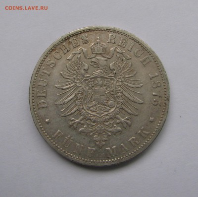 Германия. ГАМБУРГ, 5 МАРОК 1875 года. - 5 марок (4).JPG