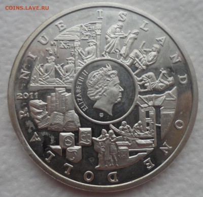Ниуэ1доллар, 2011г.Серия величайшие достижения. Письменность - SAM_5173.JPG
