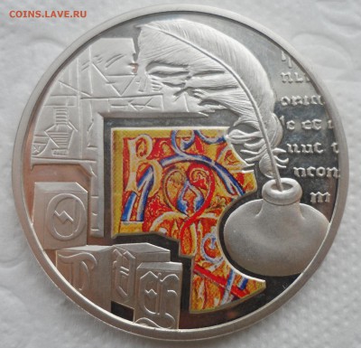 Ниуэ1доллар, 2011г.Серия величайшие достижения. Письменность - SAM_4964.JPG