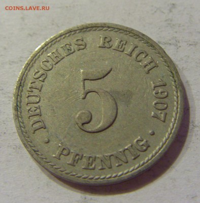 5 пфеннигов 1907 А Германия №1 29.12.2018 22:00 МСК - CIMG1109.JPG
