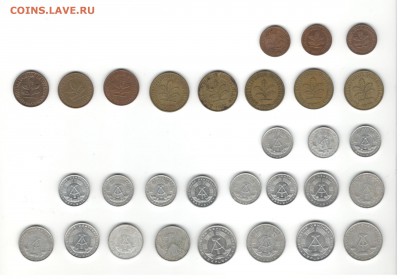 Монеты ГДР и ФРГ регулярного чекана. Фикс цены. - Монеты ФРГ и ГДР 2