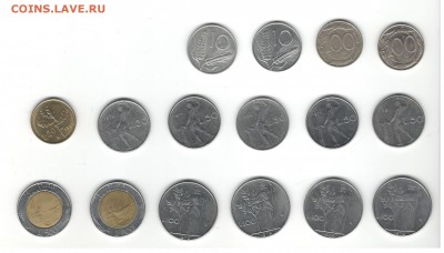 Монеты Италии. Фикс цены. - Италия 1