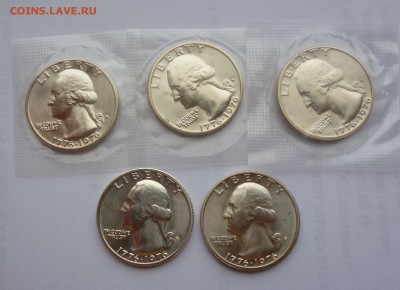 25 центов 1976г. серебро  UNC,  до 22-00 26.12.18 - P1100366.JPG