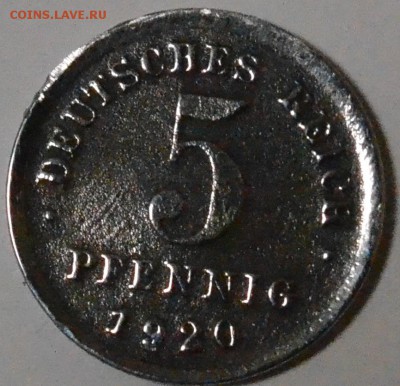 Германия 5 пфеннигов 1920 D до 27.12.18 22 мск - DSC_5481.JPG
