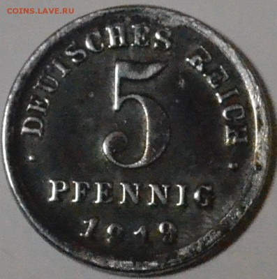 Германия 5 пфеннигов 1919 F до 27.12.18 22 мск - DSC_5483.JPG