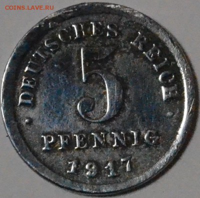 Германия 5 пфеннигов 1917 J до 27.12.18 22 мск - DSC_5493.JPG