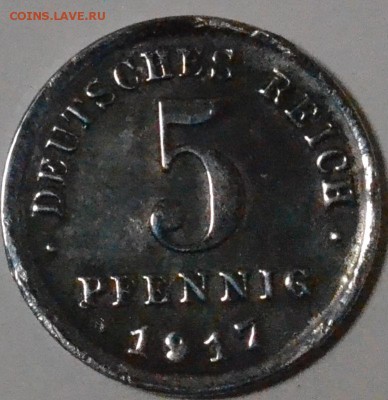 Германия 5 пфеннигов 1917 F до 27.12.18 22 мск - DSC_5495.JPG
