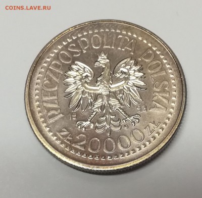 20 000 злотых, 1993г., Польша, Каземир IV Ягеллон - Каземир