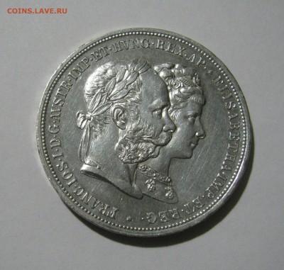 Австрия. 2 ФЛОРИНА 1879. Франц Иосиф I. Свадьба. - 2 флор (4).JPG