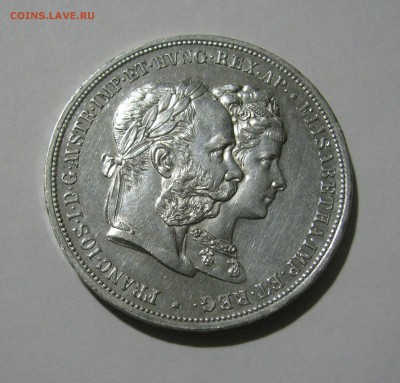 Австрия. 2 ФЛОРИНА 1879. Франц Иосиф I. Свадьба. - 2 флор (3).JPG