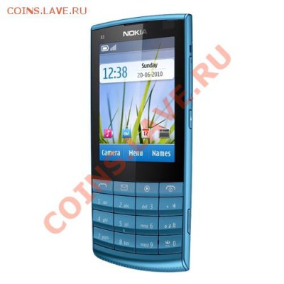 Nokia X3-02 Petrol Blue, новый, брал "себе", коробка, док. - nokia x3-02