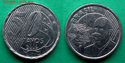 Бразилия - 50 сентаво 2009 года до 28.12 - бразилия 50 сентаво 2009 года
