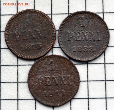 Финляндия 1 пенни 3 шт. 30.12.2018. 22.00 мск - DSC_7562.JPG