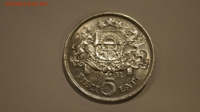 Латвия 5 лат 1932 Серебро Латов до 29.12 - 18.JPG