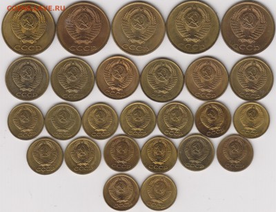Монеты СССР 3коп, 2коп,1коп- 33шт - 003