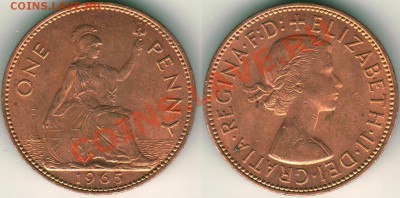-Англия, 1 пенни 1965 (красивая!) - до 21-00мск 01.06 - gb-1p-1965