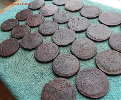 Погодовка пятаков Екатерины 2 1763-1787, 26 монет, цена фикс - pog2-1-2