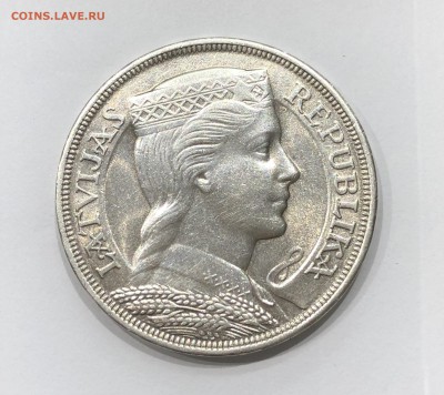 Латвия 5 лат 1932 Серебро Латов до 29.12 - IMG_3274.JPG