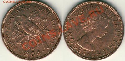 -Нов. Зеландия, 1 пенни 1964 - до 21-00мск 01.06 - nz-1p-1964