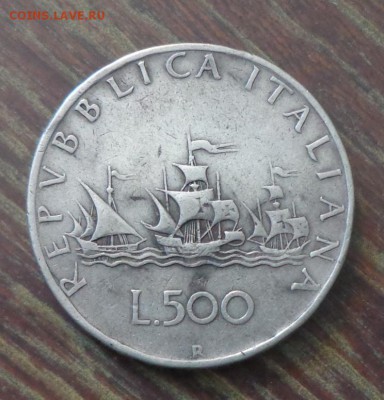 ИТАЛИЯ - КОРАБЛИ КОЛУМБА до 4.01, 22.00 - Италия 500 л Три корабля_1.JPG