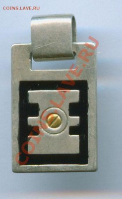 Подвес, серебро 925 пробы, черная эмаль - x_b8e86e45