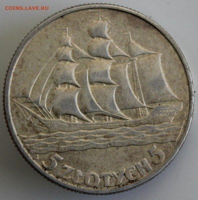 С РУБ. ПОЛЬША 5 злотых 1936г. ПАРУСНИК   до 31.12 в 22-00 - IMG_5867.JPG