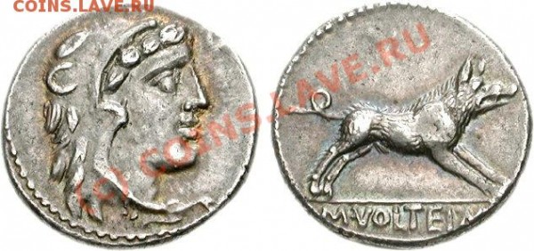Рим, Республика - денарий 75 г. до РХ - Den-75BC