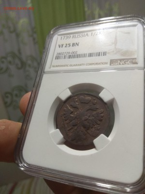 Российская Империя. Анна Иоанновна. 1739. Денга - интерес? - 15461974817551529127423